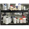 Image 2 : METAL 5 TIER SHELF UNIT AND CONTENTS - ASSORTED LAB CHEMICALS