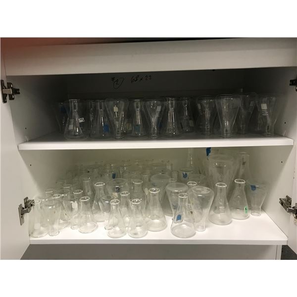 LARGE GROUP OF ASSORTED LAB BEAKERS