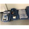 Image 2 : 8 PLASTIC STORAGE BINS OF ASSORTED LAB SUPPLIES AND MISCELLANEOUS ITEMS