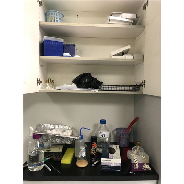 LARGE GROUP OF ASSORTED LAB SUPPLIES AND MISCELLANEOUS ITEMS