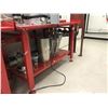 Image 2 : TITAN RED METAL WORKBENCH - APPROX. 5FT ACROSS X 3FT HIGH X 2 1/2FT WIDE