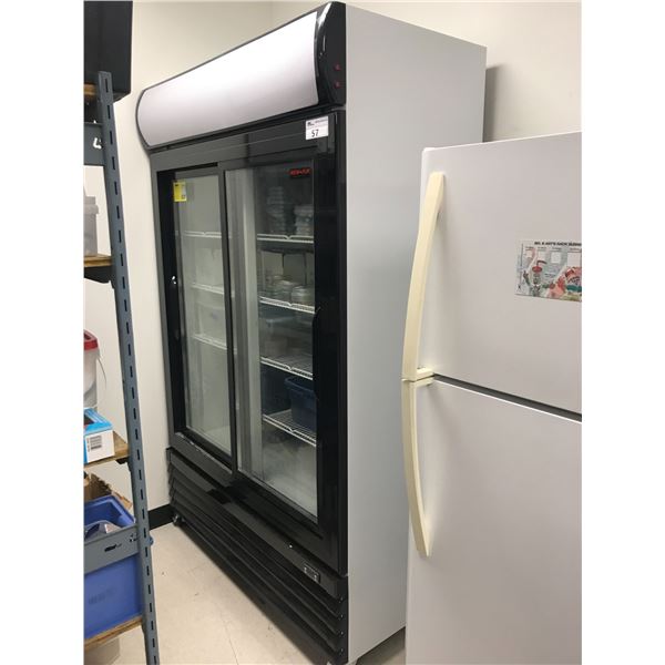 NEWAIR COOLASONIC COMMERCIAL DOUBLE DOOR REFRIGERATOR/COOLER WITH CONTENTS IF ANY