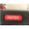 Image 3 : KETER BLACK PLASTIC SMALL STORAGE CABINET AND CONTENTS IF ANY