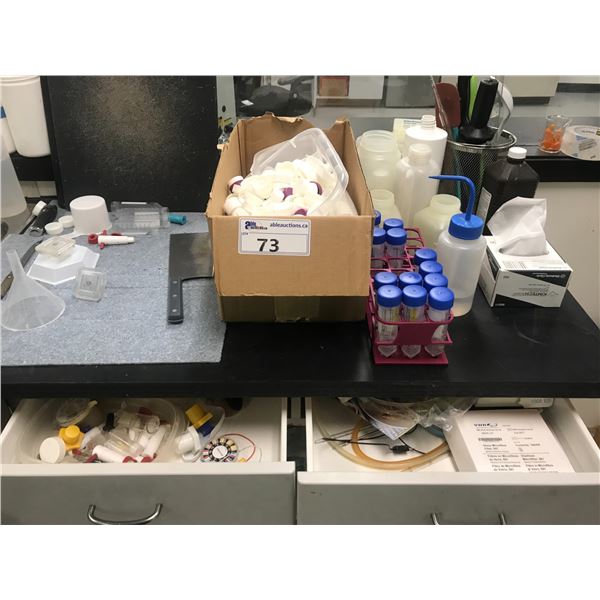 LARGE GROUP OF ASSORTED LAB SUPPLIES