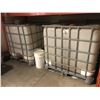 Image 1 : 2 LARGE METAL CAGED PLASTIC LIQUID STORAGE CONTAINERS