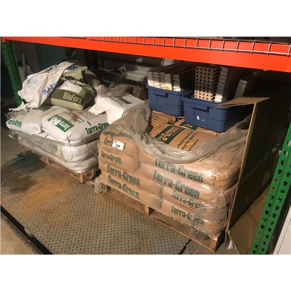 2 PALLETS OF TERRA-GREEN 50LBS BAGS OF ABSORBENT FOR GROWING