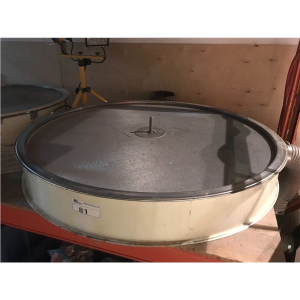 ROUND 4FT DIAMETER SCREEN DRYING TABLE WITH BLOWER