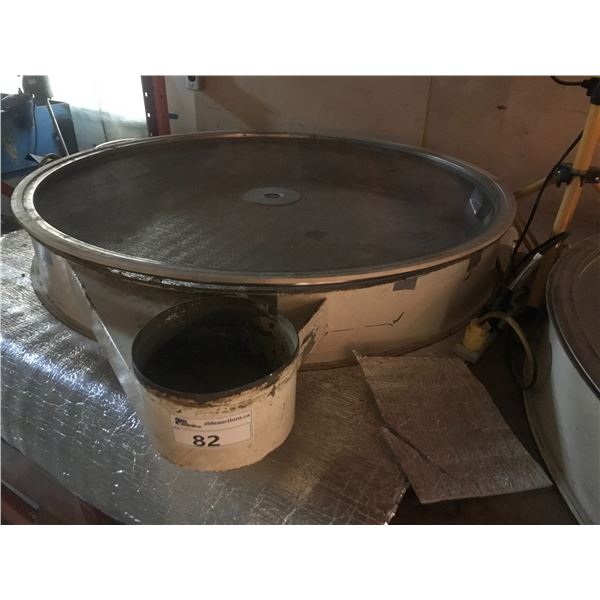 ROUND 4FT DIAMETER SCREEN DRYING TABLE WITH BLOWER