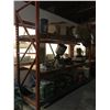 Image 3 : *F* 3 BAYS OF ORANGE PALLET RACKING- (2) APPROX 9FT H X 8 1/2FT W X 3 1/2FT, (1) 18FT HIGH