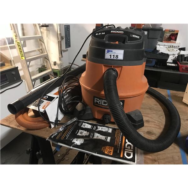 RIDGID 6.0 HP/14 GALLON WET/DRY SHOP VAC