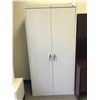 Image 1 : HON GREY METAL 2 DOOR OFFICE STORAGE CABINET - APPROX.6FT H X 3FT W X 1 1/2FT D