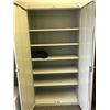 Image 2 : HON GREY METAL 2 DOOR OFFICE STORAGE CABINET - APPROX.6FT H X 3FT W X 1 1/2FT D