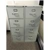 Image 2 : 2 HON GREY METAL 4 DRAWER FILING CABINETS