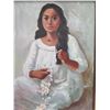 Image 8 : Lei Maker Artwork, Artist Unknown, Wood Framed 27"x39"