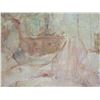 Image 8 : Lounging Lady Artwork, Signed by Artist William Stamper, Wood Framed 30"x22"