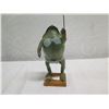 Image 8 : Qty 2 Taxidermy Stuffed Frog Figurines, Misc Sizes (1 broken)