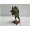 Image 8 : Qty 3 Taxidermy Stuffed Frog Figurines, Misc Sizes