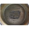 Image 8 : Qty 3 Metal Décor: Footed Bowl w/ Maker's Mark, Candle Holder & Woman Dish, Misc Sizes