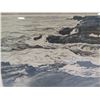 Image 8 : Rough Water Artwork, Signed by Artist H.M. Luquiens, Framed 17"x14"