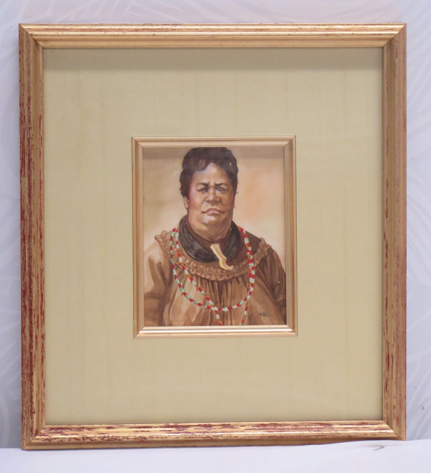 Miniature Portrait of Princess Ruth Artwork, Signed by Artist Patric ...