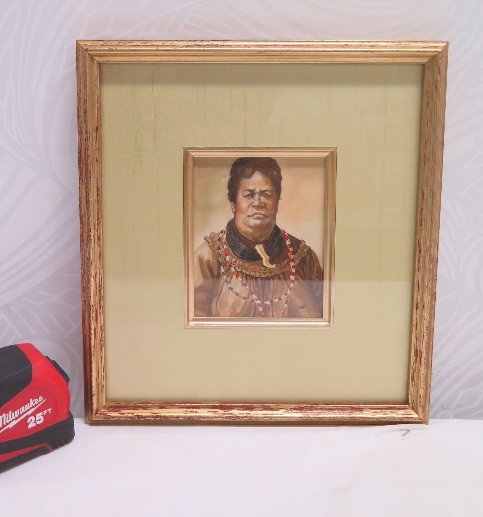 Miniature Portrait of Princess Ruth Artwork, Signed by Artist Patric ...