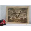 Image 2 : Avenue of Trees Artwork, Signed by Artist Hobbema, Unframed 14"x10.5"