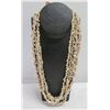 Image 1 : Multi-Strand Shell Lei w/ Tie Close 34"L
