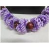 Image 2 : Ribbon Lei w/ Kukui Nuts 40"L
