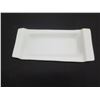 Image 2 : Qty 2 Rectangular Dishes w/ Raised Ends 13"x6" & Square Serving Plate 13"x13"
