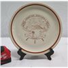 Image 2 : Shenango China Collector Plate Fort Shafter Officer's Mess Hawaii 10" dia (stand not included)