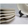Image 2 : Qty 6 Multi-Section Serving Bowls Made in Czechoslovakia 9" dia (stand not included)