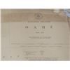 Image 2 : Hawaiian Islands Oahu 1950 Depth Chart 47"x36"