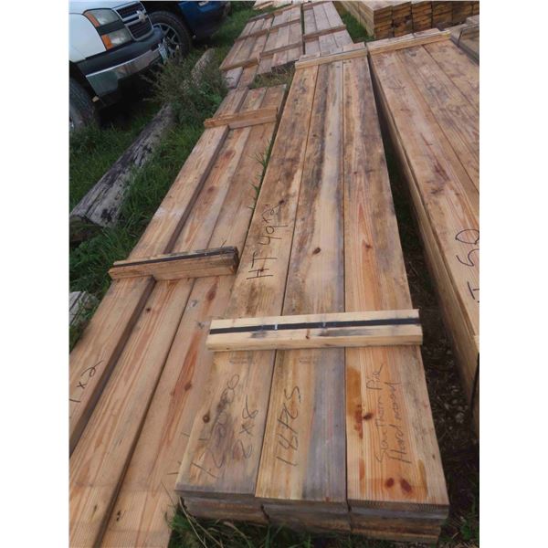 22 Southern Pine Hardwood : (4) 2'' x 8'' x 12' 6'' , (18) 2'' x 8'' x 12' 