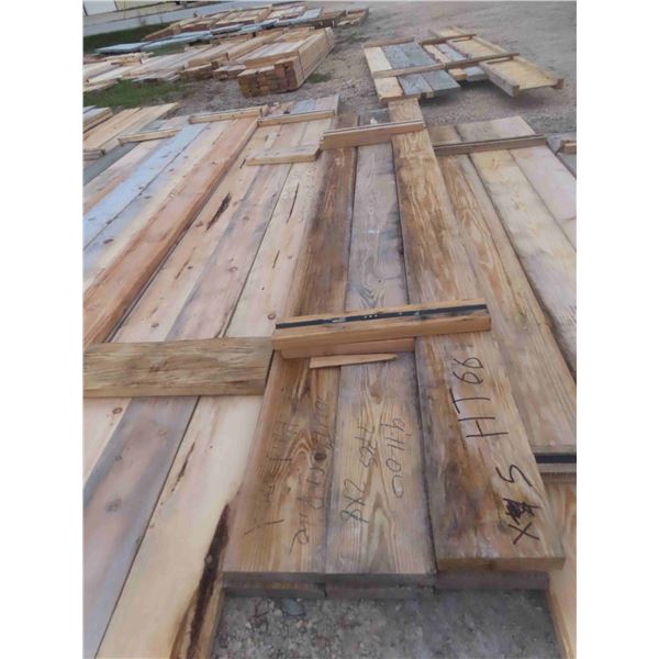 23 Various Boards : (7) Southern Pine Hardwood 2'' x 8'' x 9' 11'' , (3) 