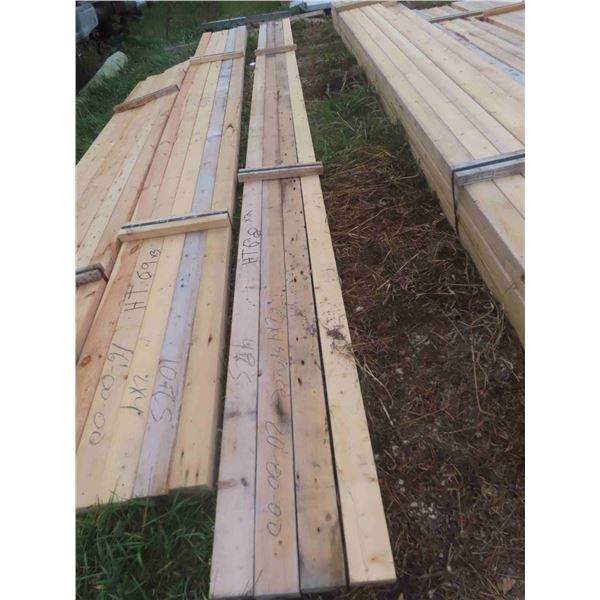 14 Spruce Boards : (10) 2'' x 4'' x 18' , (4) 2'' x 4'' x 10'