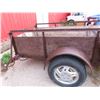 Image 4 : Bumper Hitch Utility Trailer 4' x 8' - Heavy Duty Sides , 3500 LBS 