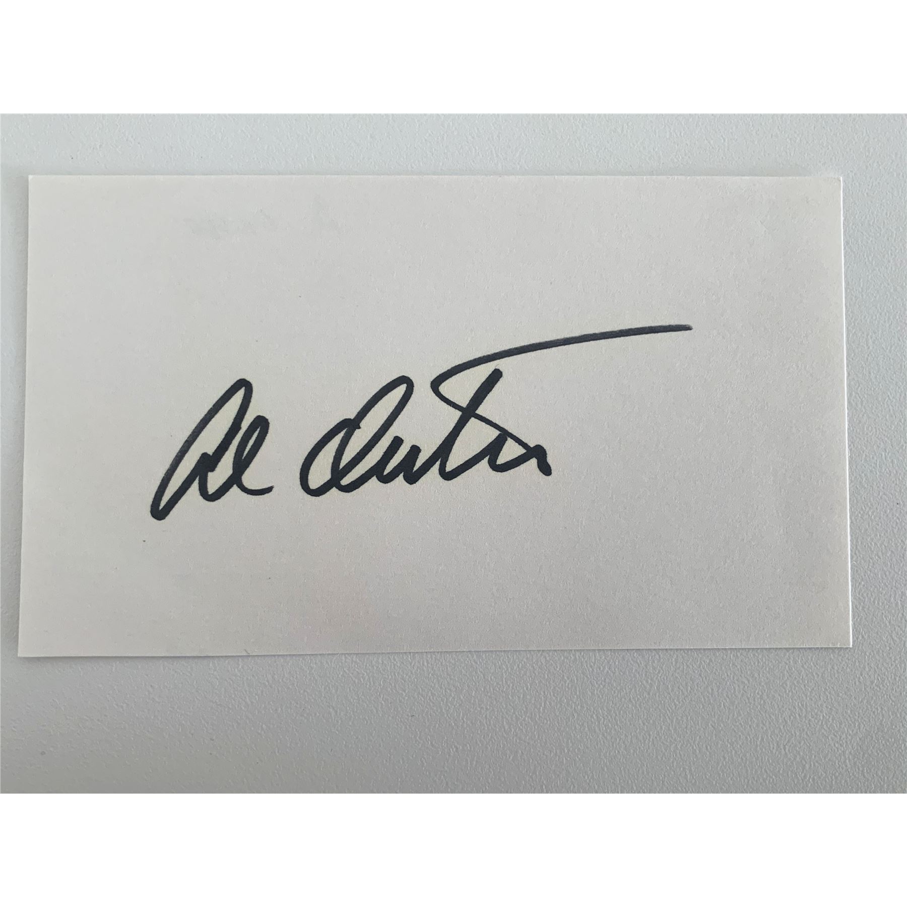Al Oerter original signature