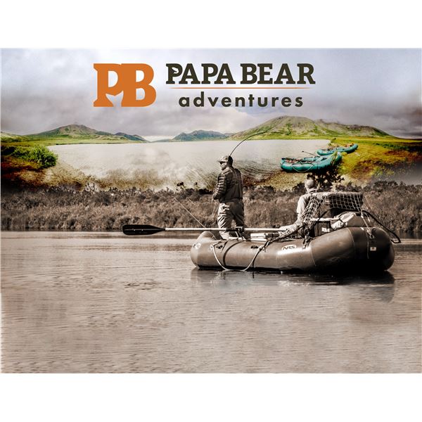 8-day Alaskan Wilderness DIY raft trip for 3 anglers on either the Kwethluk or the Kisaralik river