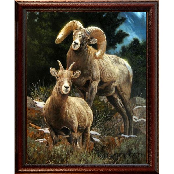 Dallen Lambson Original Framed Oil Painting 'Royalty Among the Rocks'