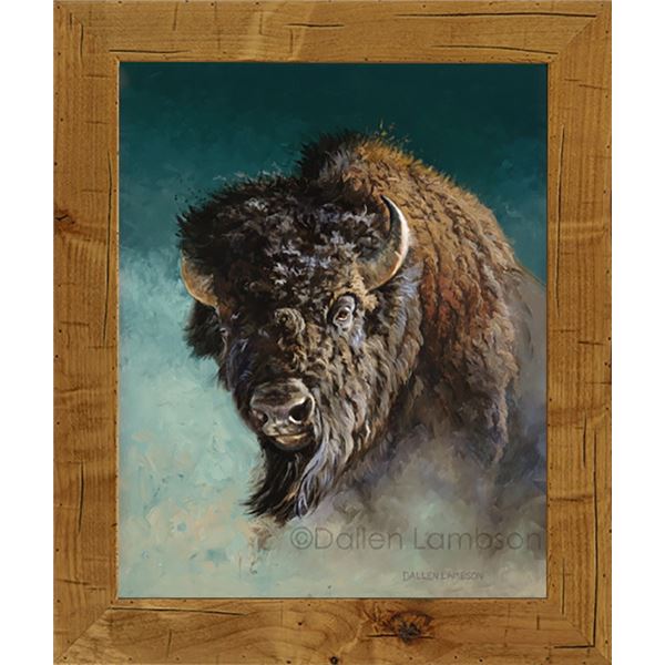 'Dust Devil' 24x30 Framed Canvas Print by Dallen Lambson