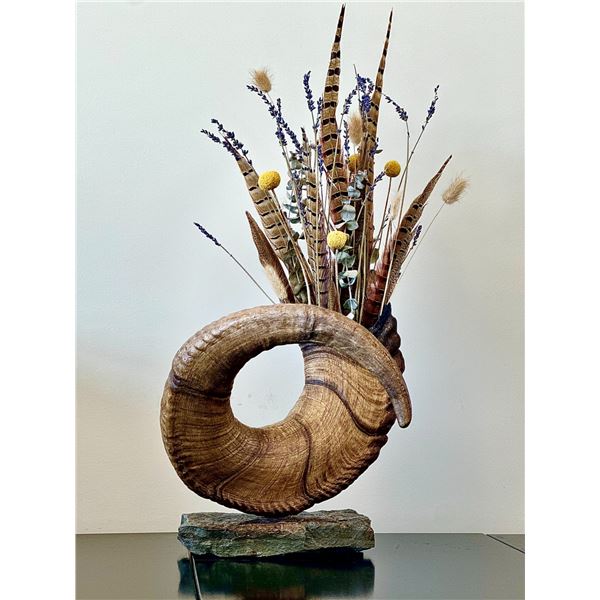 Replica Decorative Horn Vase by Wyo Backcountry Decor