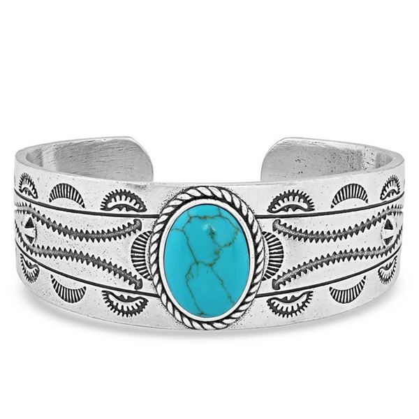 'Into the Blue' Turquoise Cuff Bracelet by Montana Silversmiths
