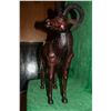 Image 2 : Vintage Antique Hard Formed Leather Statue