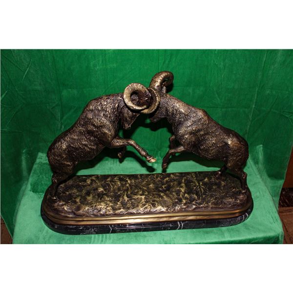 Bronze 'Battling Rams'