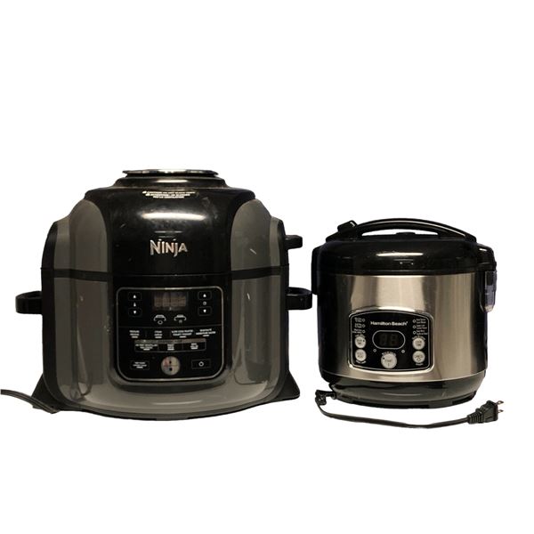 Ninja pressure cooker and Hamilton Beach rice cooker