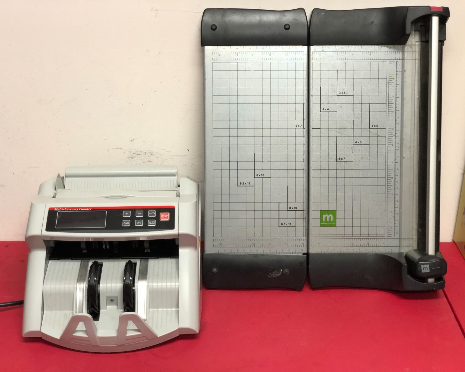 Money Cutter Money tech multi-currency bill counter & paper cutter