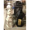 Image 2 : Group of assorted decor items including - various candle holders, lanterns, bird cage decor, etc...