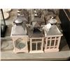 Image 4 : Group of assorted decor items including - various candle holders, lanterns, bird cage decor, etc...