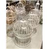 Image 4 : Group of assorted decor items including - decor bird cages, candle holders, etc...