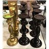 Image 2 : Group of assorted decor items including - various candle stick holders, flower pot, etc...
